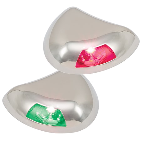 Perko Stealth Led Side Lights Red & Green Horizontal Mount 0616DP2STS